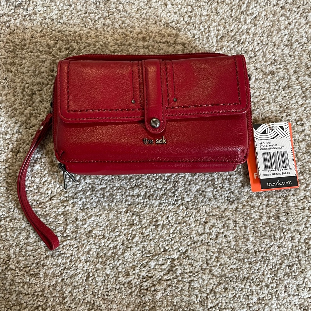 The Sak Wristlet in Red